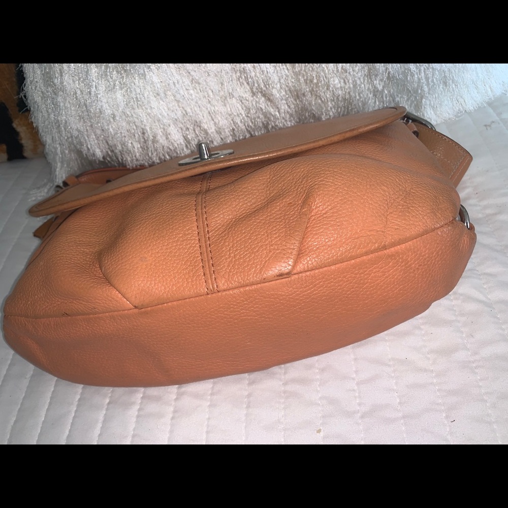 Coach pebbled leather camel tone bag - Picture 10 of 15